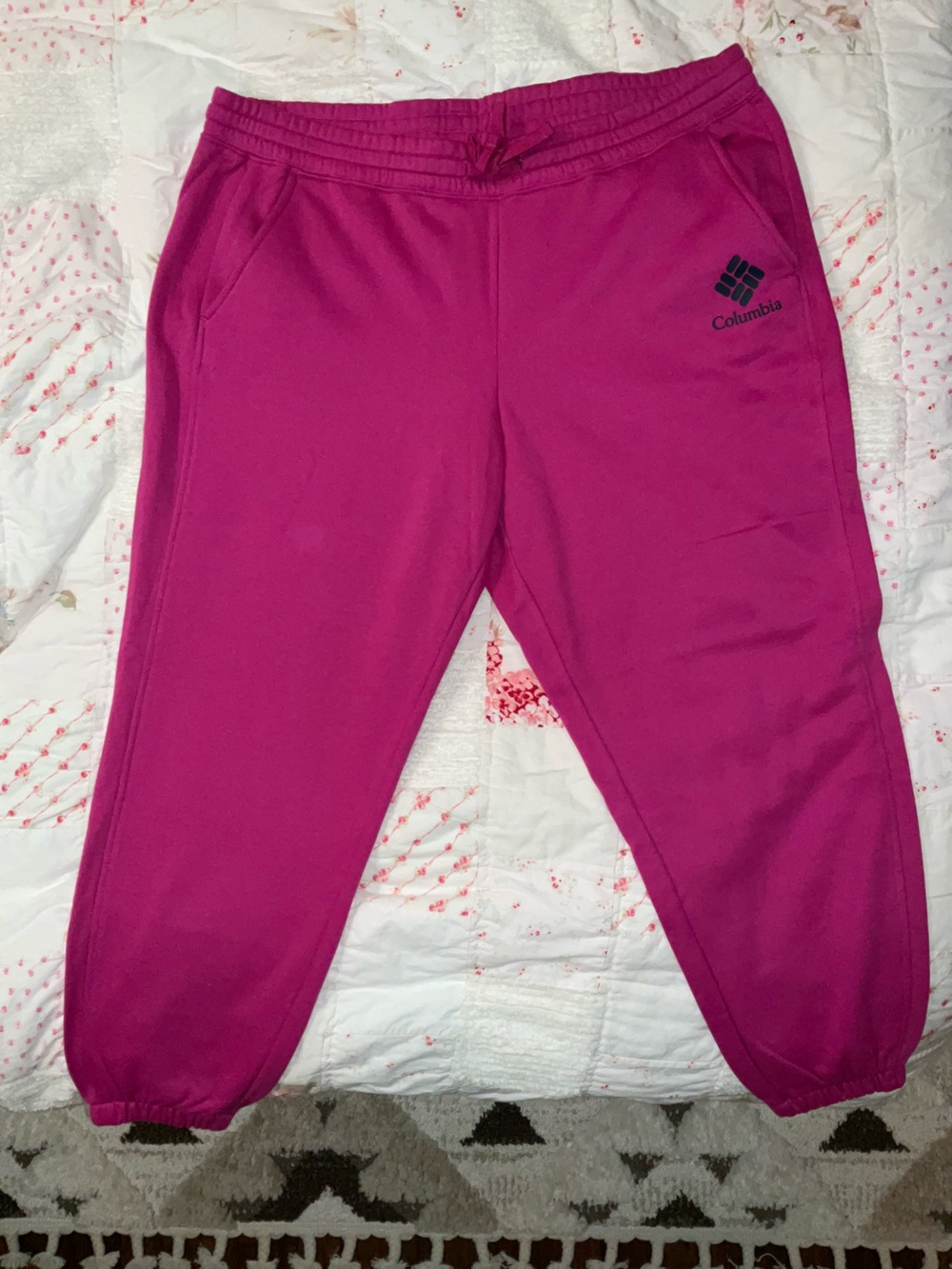 Columbia Woman’s Pink Fleece Jogger Pants